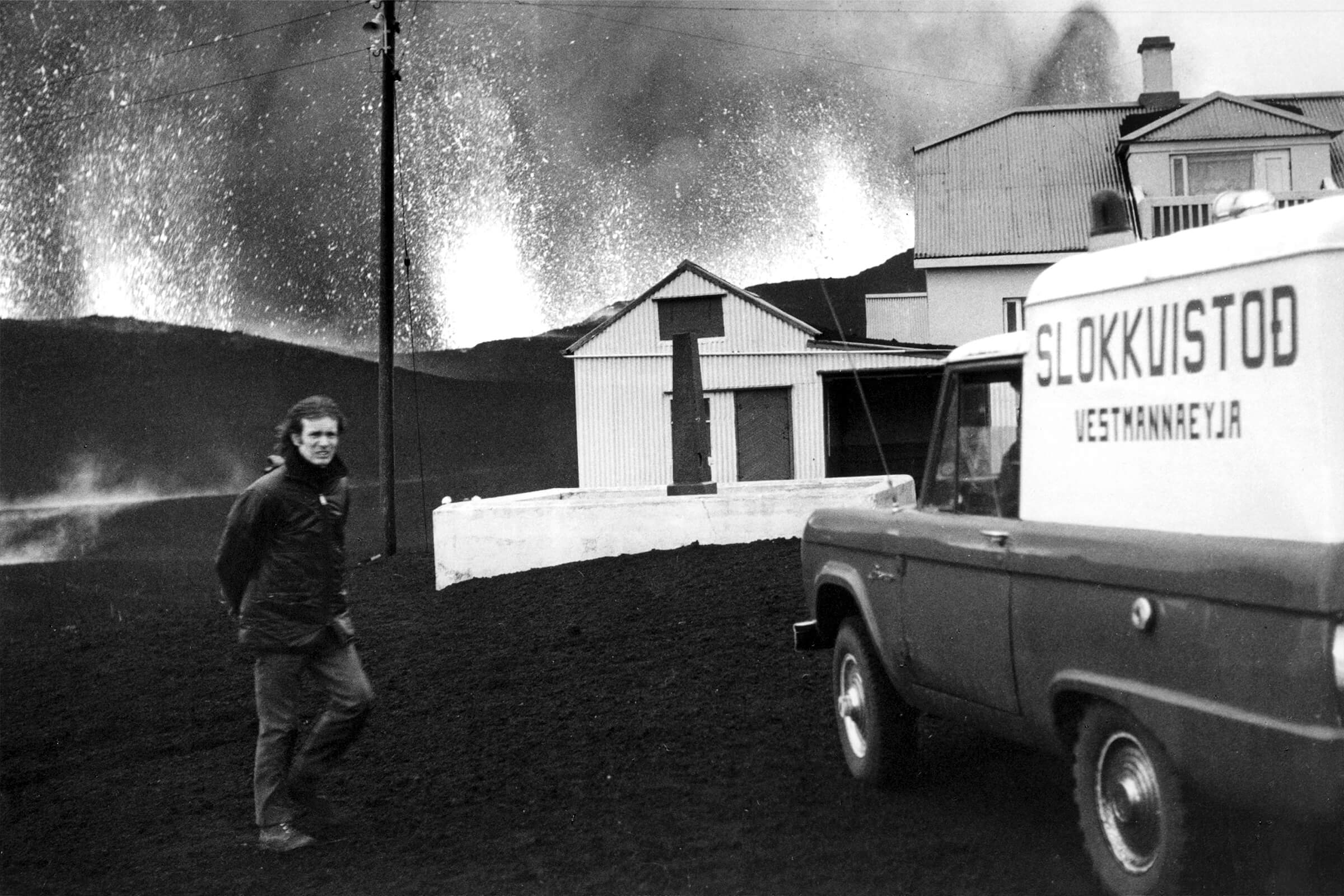 The typeface was influenced by letters and forms from Vestmannaeyjar (1973). Photos by ©Sigurgeir Jónsson