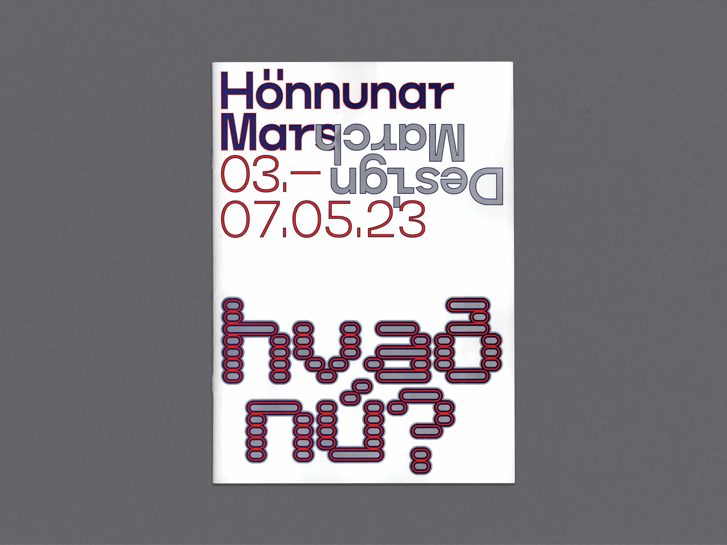 Festival brochure offset-printed in three spot colours (17,5 × 24,5 cm)